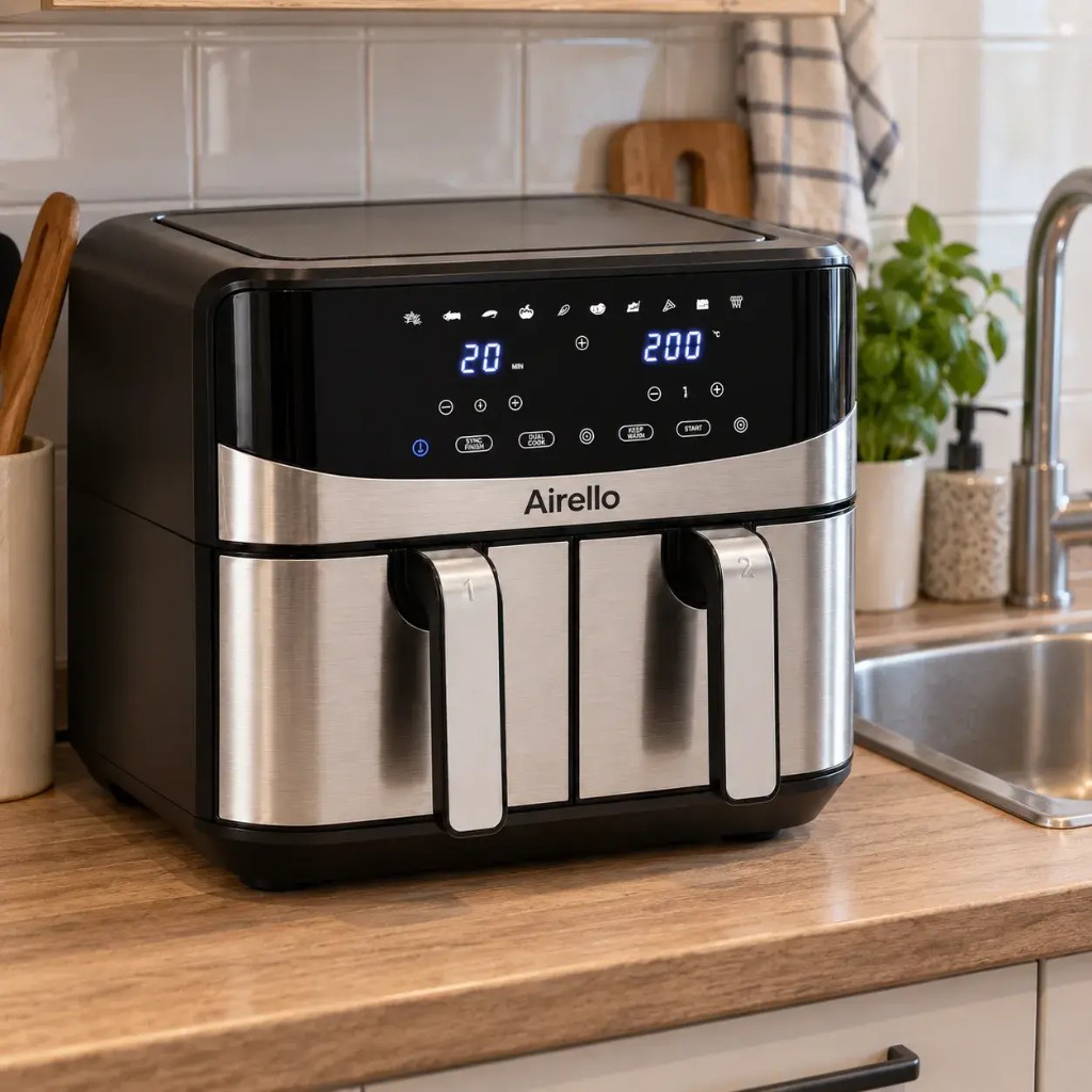 Friggitrice ad aria Airello XL Twin in cucina